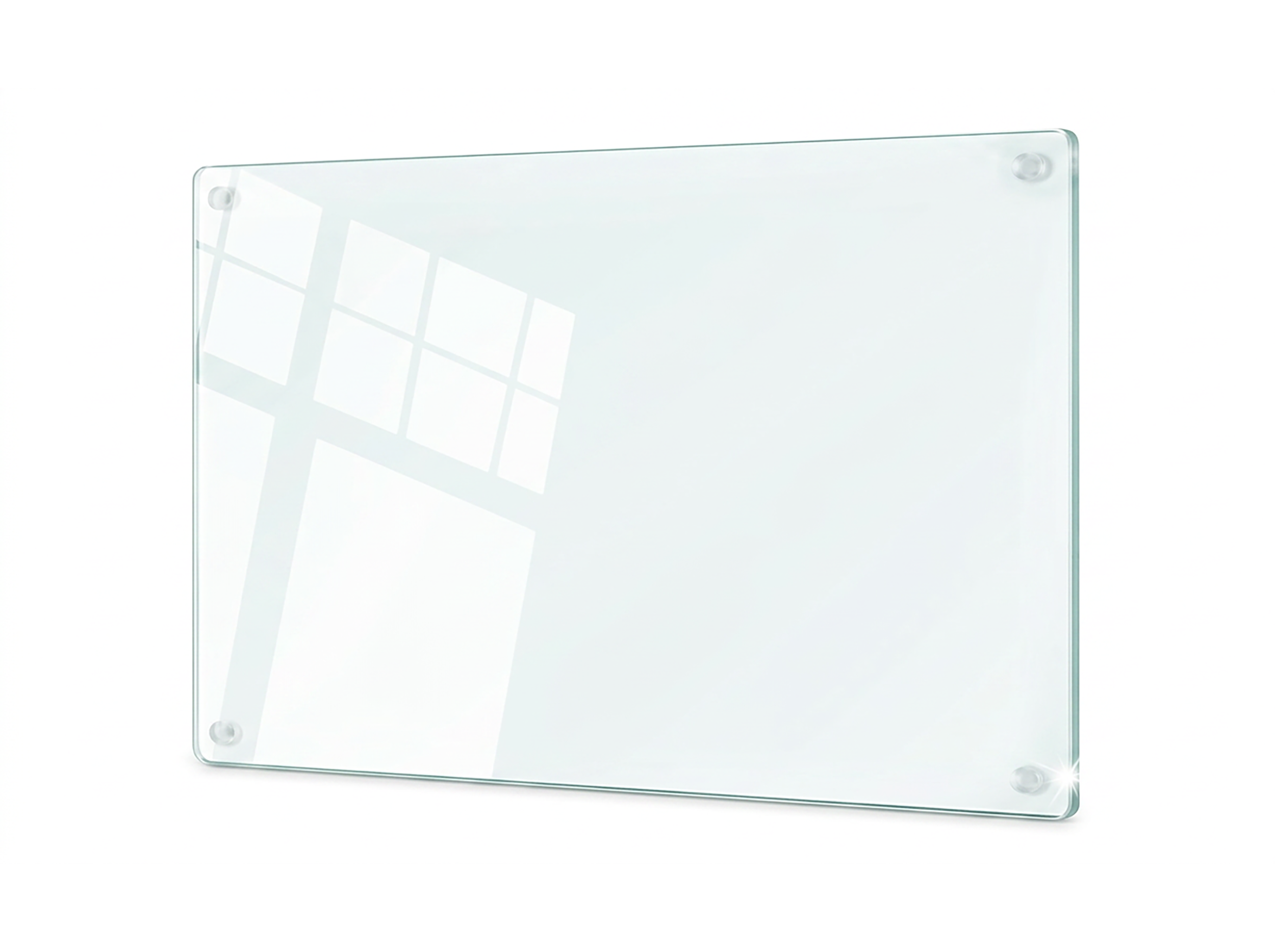 Concept Crystal Transparent Glass Chopping Board (52x40 / 52x30cm), Clear Tempered Glass Worktop Saver, Small Kitchen Countertop Protector & Pastry Board