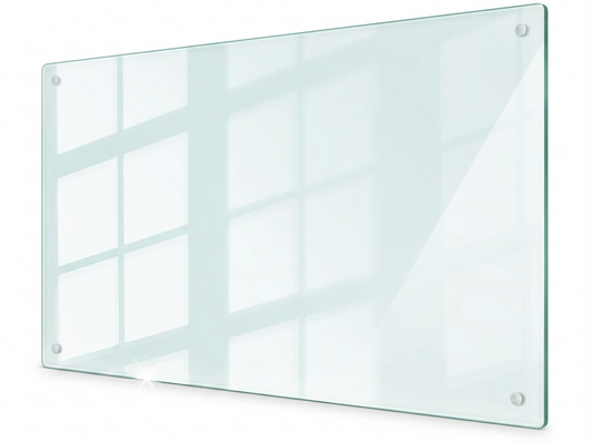 Concept Crystal XXL Glass Chopping Board (80x52cm / 2x 40x52), Giant Transparent Tempered Glass Worktop Saver, Clear Kitchen Countertop Surface Protector