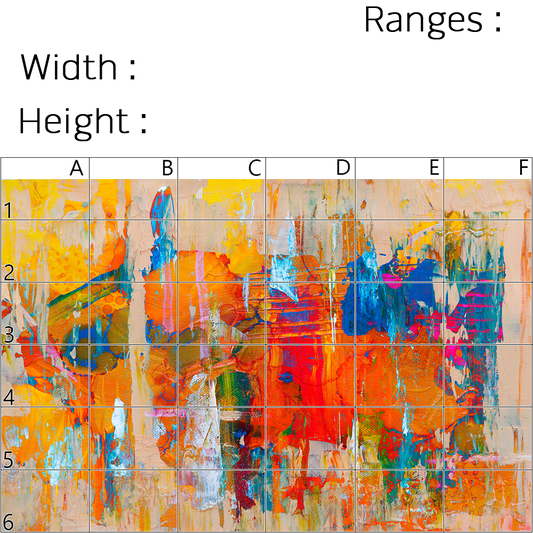 Precision Floor Mat - Innovative Custom PVC Mat for Home, Kitchen & Playrooms – Water Resistant, Stain-Proof & Kids-Safe - Vibrant Designs with Adjustable Sizes from 20x20 cm up to 200x300 cm : Splashes of paint 2