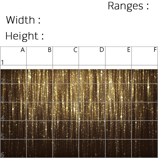 Precision Floor Mat - Innovative Custom PVC Mat for Home, Kitchen & Playrooms – Water Resistant, Stain-Proof & Kids-Safe - Vibrant Designs with Adjustable Sizes from 20x20 cm up to 200x300 cm : Gold glitter