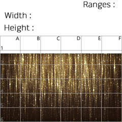 Precision Floor Mat - Innovative Custom PVC Mat for Home, Kitchen & Playrooms – Water Resistant, Stain-Proof & Kids-Safe - Vibrant Designs with Adjustable Sizes from 20x20 cm up to 200x300 cm : Gold glitter