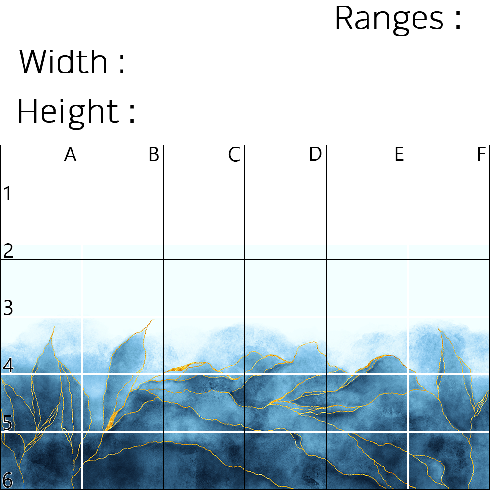 Precision Floor Mat - Innovative Custom PVC Mat for Home, Kitchen & Playrooms – Water Resistant, Stain-Proof & Kids-Safe - Vibrant Designs with Adjustable Sizes from 20x20 cm up to 200x300 cm : Blue marble leaves