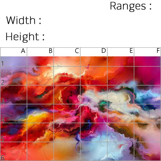 Precision Floor Mat - Innovative Custom PVC Mat for Home, Kitchen & Playrooms – Water Resistant, Stain-Proof & Kids-Safe - Vibrant Designs with Adjustable Sizes from 20x20 cm up to 200x300 cm : Colourful spots