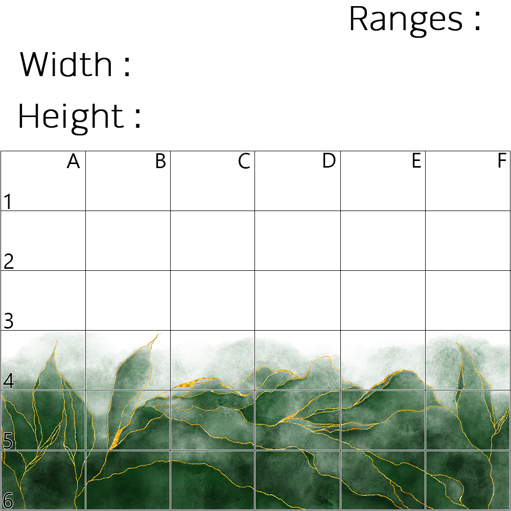 Precision Floor Mat - Innovative Custom PVC Mat for Home, Kitchen & Playrooms – Water Resistant, Stain-Proof & Kids-Safe - Vibrant Designs with Adjustable Sizes from 20x20 cm up to 200x300 cm : Green marble leaves