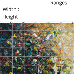 Precision Floor Mat - Innovative Custom PVC Mat for Home, Kitchen & Playrooms – Water Resistant, Stain-Proof & Kids-Safe - Vibrant Designs with Adjustable Sizes from 20x20 cm up to 200x300 cm : Abstraction on canvas