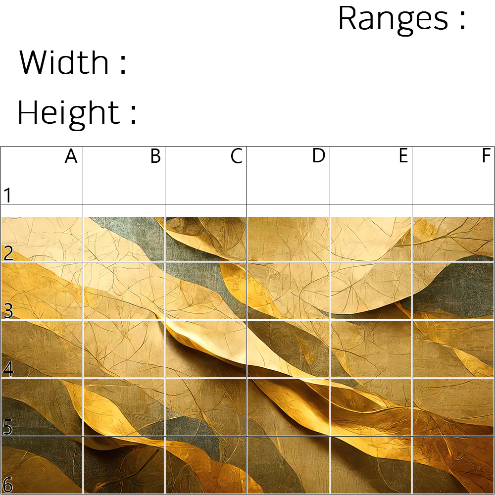 Precision Floor Mat - Innovative Custom PVC Mat for Home, Kitchen & Playrooms – Water Resistant, Stain-Proof & Kids-Safe - Vibrant Designs with Adjustable Sizes from 20x20 cm up to 200x300 cm : Golden structure