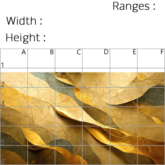 Precision Floor Mat - Innovative Custom PVC Mat for Home, Kitchen & Playrooms – Water Resistant, Stain-Proof & Kids-Safe - Vibrant Designs with Adjustable Sizes from 20x20 cm up to 200x300 cm : Golden structure