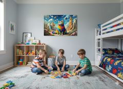 Magnetic Metal Board – Dry-Erase Wall Board & Strong Magnet Bulletin Board for Offices, Homes & Classrooms – Modern & Durable Wall Organizer : Colourful cat 1