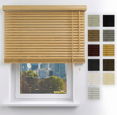 XXL 25mm Wooden Venetian Blinds – Wall Mount