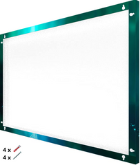 Magnetic Metal Board – Dry-Erase Wall Board & Strong Magnet Bulletin Board for Offices, Homes & Classrooms – Modern & Durable Wall Organizer : Leaf on a mirror surface