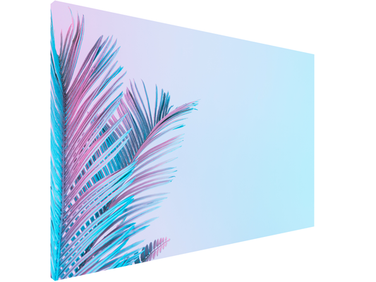 Magnetic Metal Board – Dry-Erase Wall Board & Strong Magnet Bulletin Board for Offices, Homes & Classrooms – Modern & Durable Wall Organizer : Tropical leaves