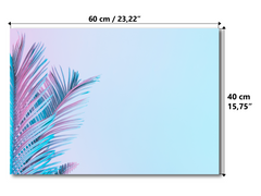Magnetic Metal Board – Dry-Erase Wall Board & Strong Magnet Bulletin Board for Offices, Homes & Classrooms – Modern & Durable Wall Organizer : Tropical leaves