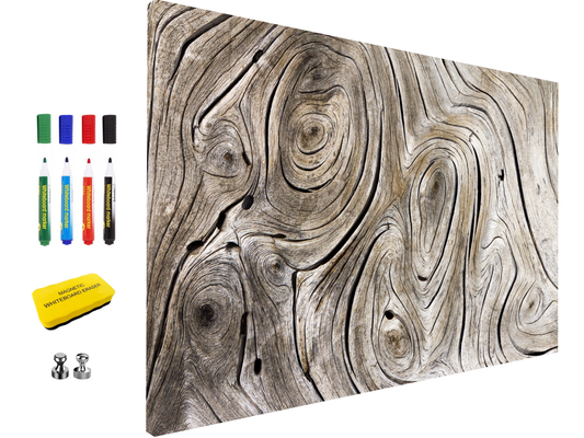 Concept Crystal ® 2-in-1 Magnetic Metal Whiteboard & Bulletin Board – Strong Magnet Board with Dry-Erase Surface for Notes, Schedules, & Photos – Ideal for Home & Office : Growth rings 1