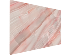 Concept Crystal ® 2-in-1 Magnetic Metal Whiteboard & Bulletin Board – Strong Magnet Board with Dry-Erase Surface for Notes, Schedules, & Photos – Ideal for Home & Office : Carrara pink marble