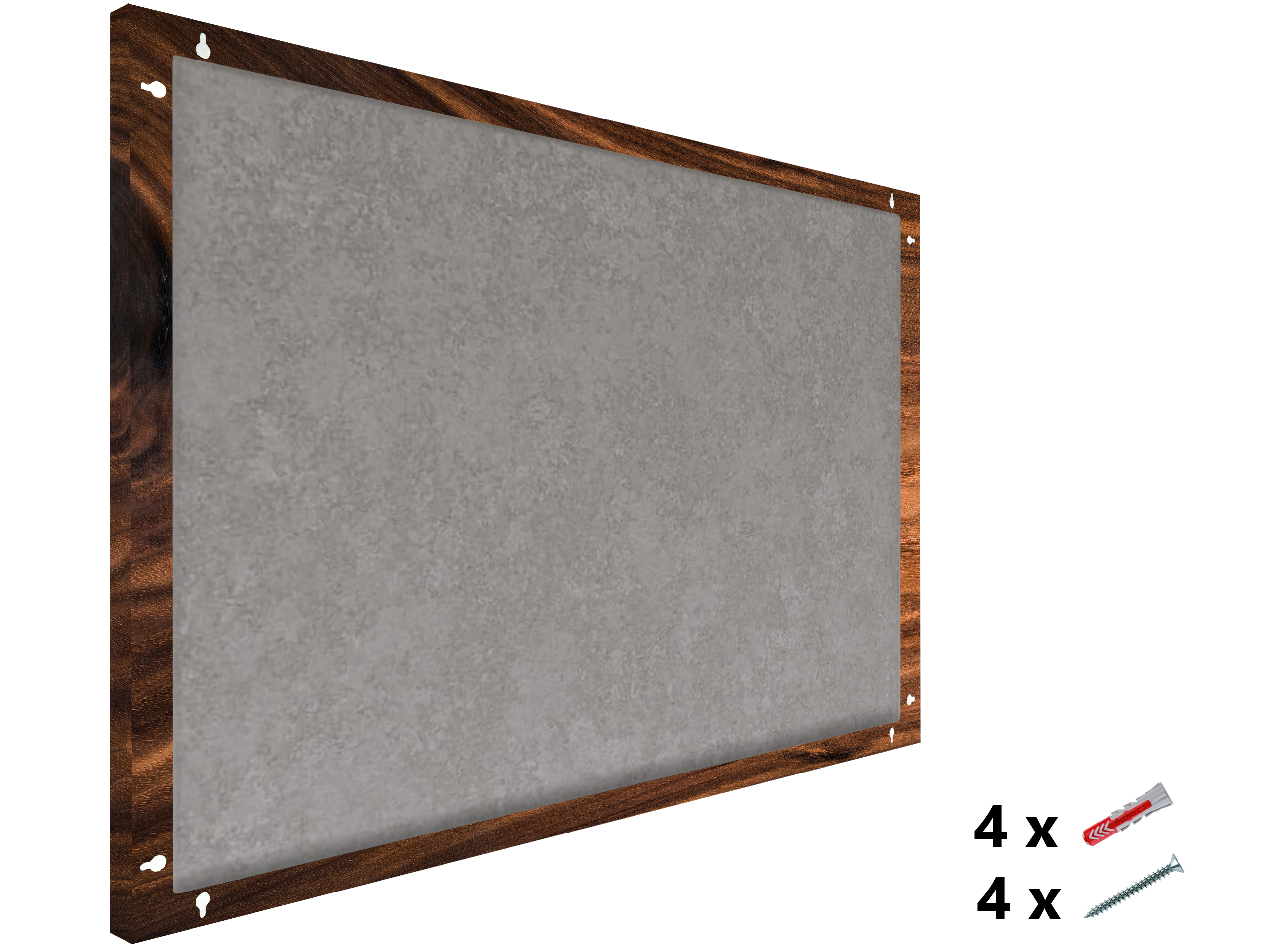 Magnetic Metal Board – Dry-Erase Wall Board & Strong Magnet Bulletin Board for Offices, Homes & Classrooms – Modern & Durable Wall Organizer : Nutwood pattern