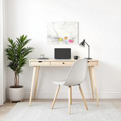 Magnetic Metal Board – Dry-Erase Wall Board & Strong Magnet Bulletin Board for Offices, Homes & Classrooms – Modern & Durable Wall Organizer : White marble design