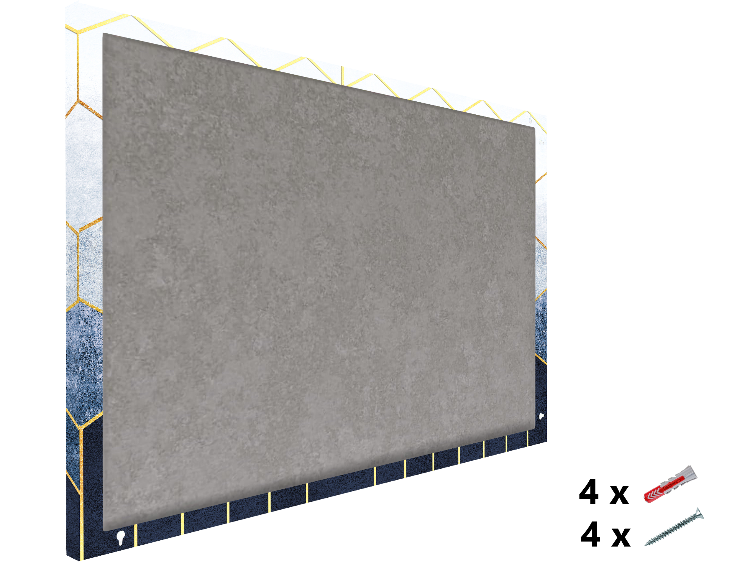 Magnetic Metal Board – Dry-Erase Wall Board & Strong Magnet Bulletin Board for Offices, Homes & Classrooms – Modern & Durable Wall Organizer : Geometric abstraction