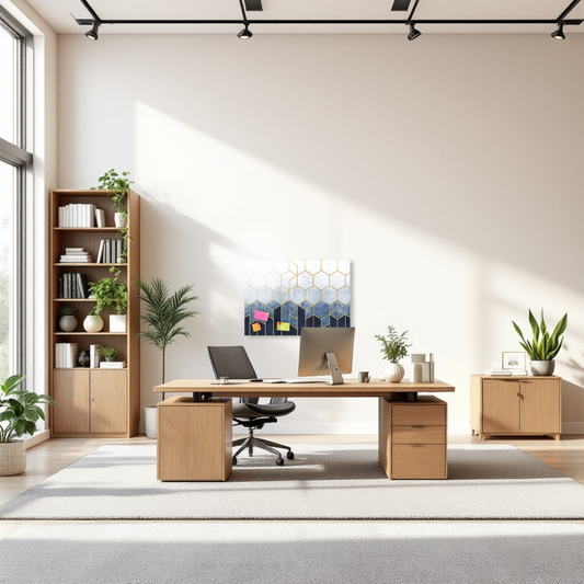 Concept Crystal® Lavagna Magnetica in Metallo – Lavagna Cancellabile a Secco & Bacheca Magnetica per Uffici, Case & Scuole – Organizer da Parete Moderno & Resistente 
