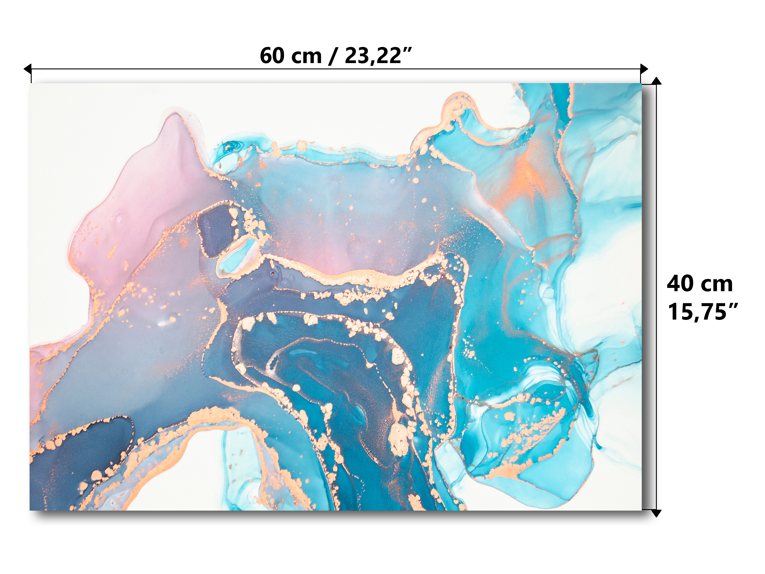 Magnetic Metal Board – Dry-Erase Wall Board & Strong Magnet Bulletin Board for Offices, Homes & Classrooms – Modern & Durable Wall Organizer : Liquid colours 2