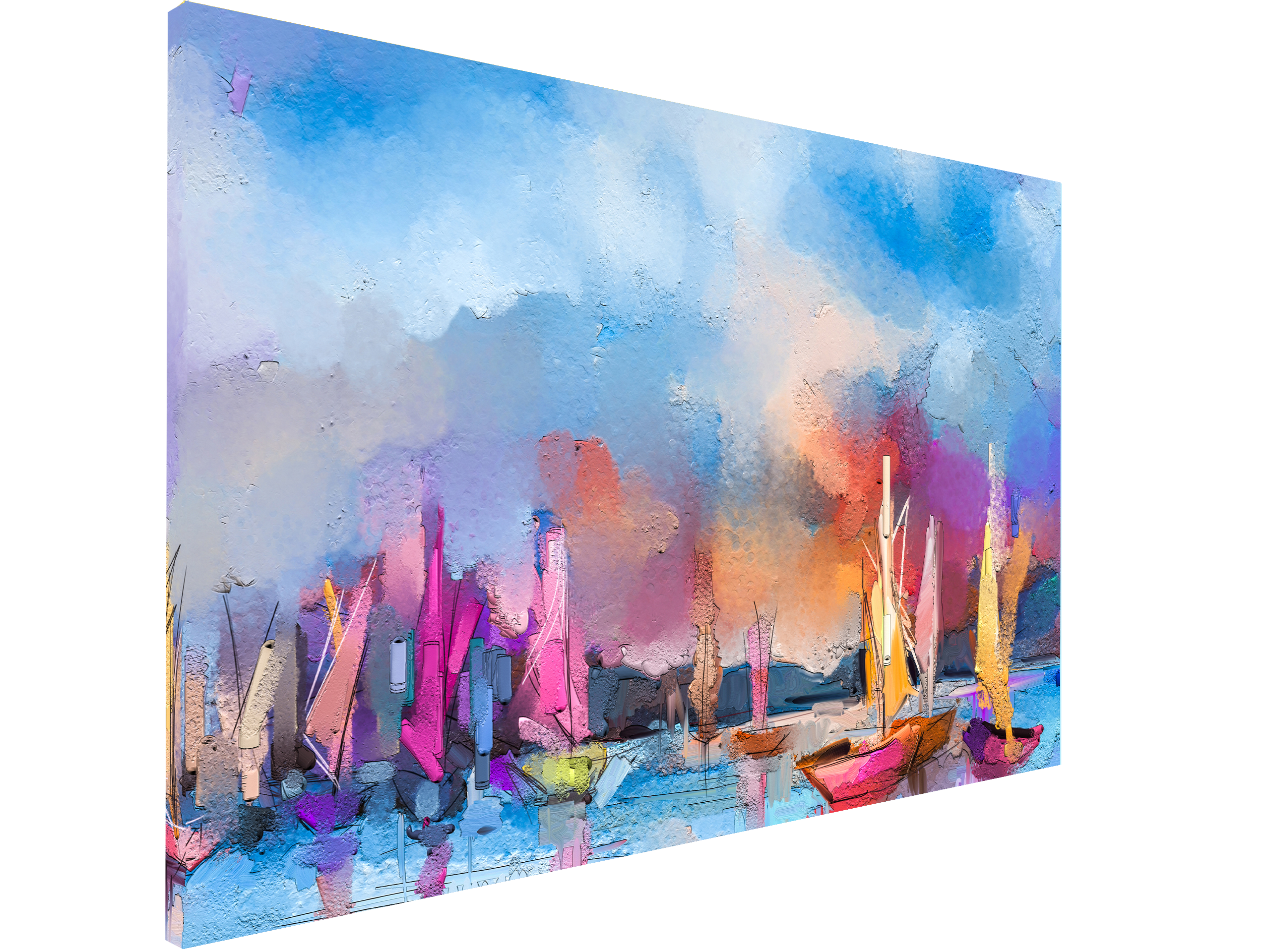 Magnetic Metal Board – Dry-Erase Wall Board & Strong Magnet Bulletin Board for Offices, Homes & Classrooms – Modern & Durable Wall Organizer : Impressionist seascape