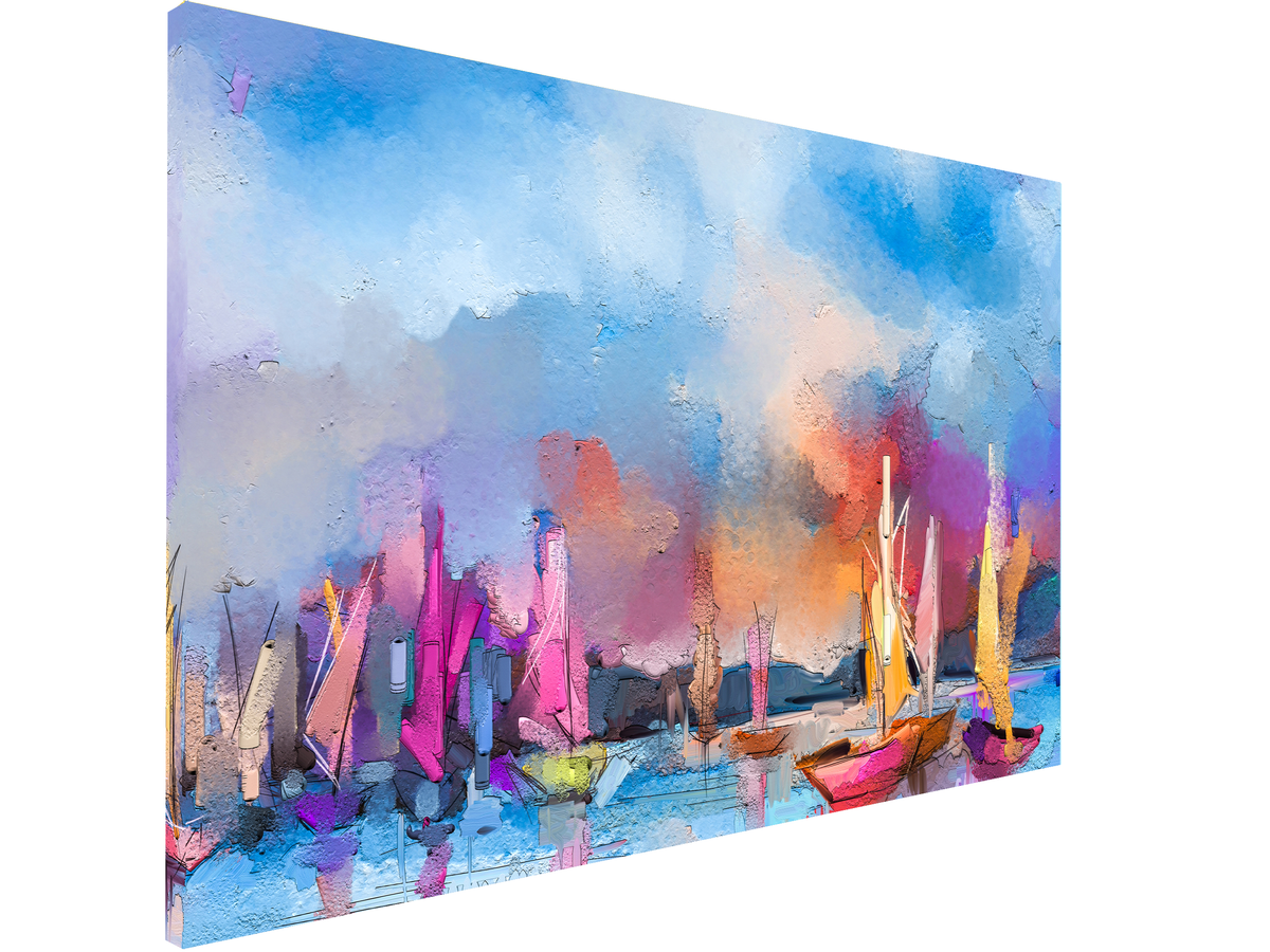 Magnetic Metal Board – Dry-Erase Wall Board & Strong Magnet Bulletin Board for Offices, Homes & Classrooms – Modern & Durable Wall Organizer : Impressionist seascape