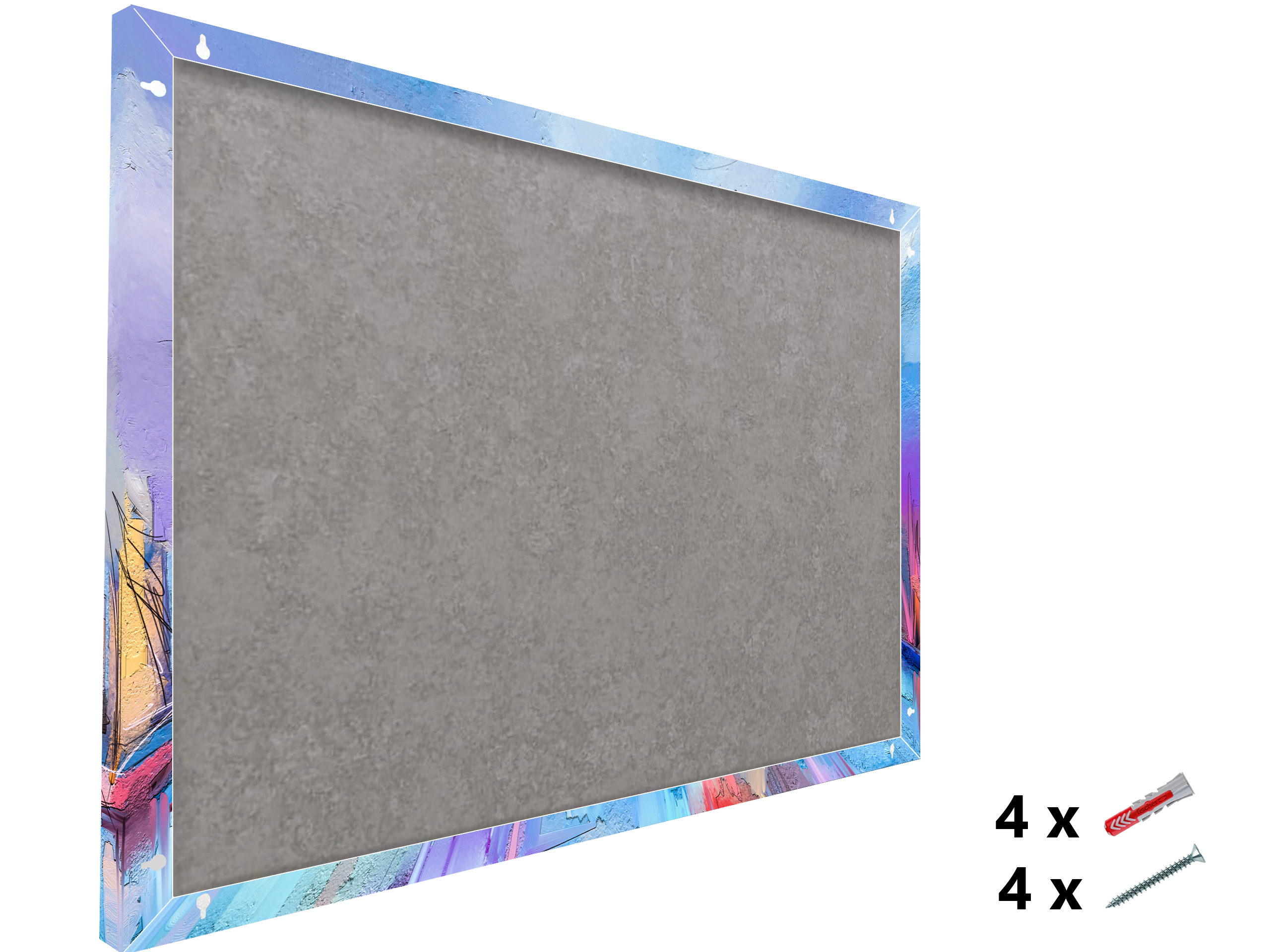 Magnetic Metal Board – Dry-Erase Wall Board & Strong Magnet Bulletin Board for Offices, Homes & Classrooms – Modern & Durable Wall Organizer : Impressionist seascape