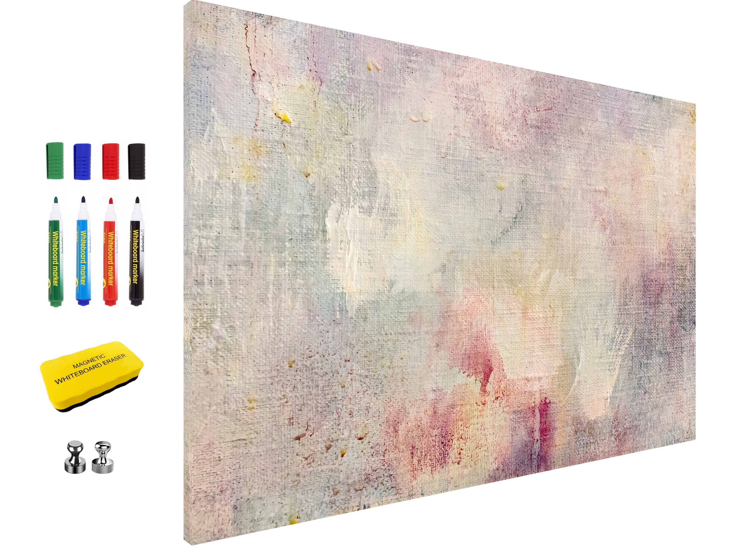 Concept Crystal ® 2-in-1 Magnetic Metal Whiteboard & Bulletin Board – Strong Magnet Board with Dry-Erase Surface for Notes, Schedules, & Photos – Ideal for Home & Office : Painting on canvas 1