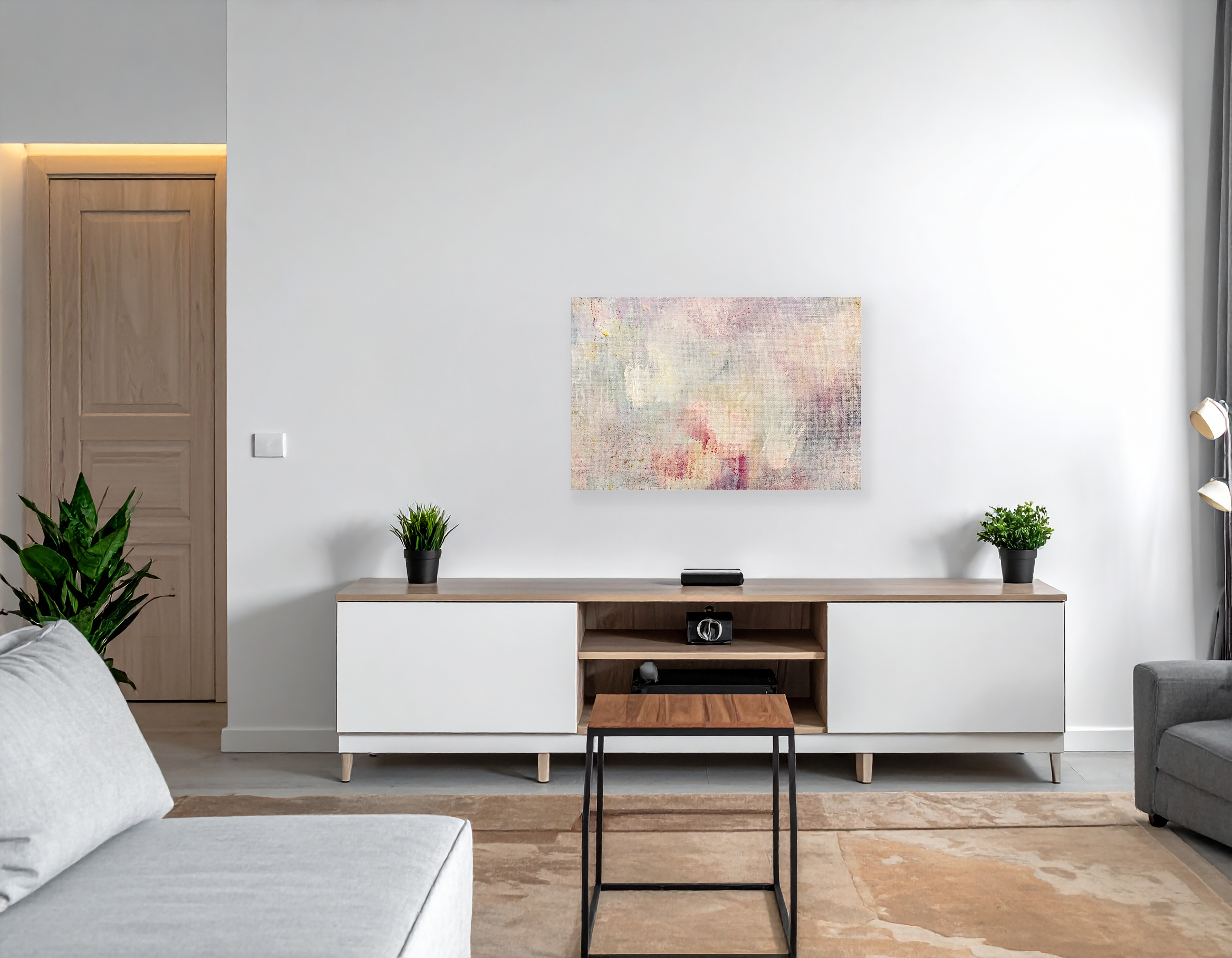 Concept Crystal ® 2-in-1 Magnetic Metal Whiteboard & Bulletin Board – Strong Magnet Board with Dry-Erase Surface for Notes, Schedules, & Photos – Ideal for Home & Office : Painting on canvas 1