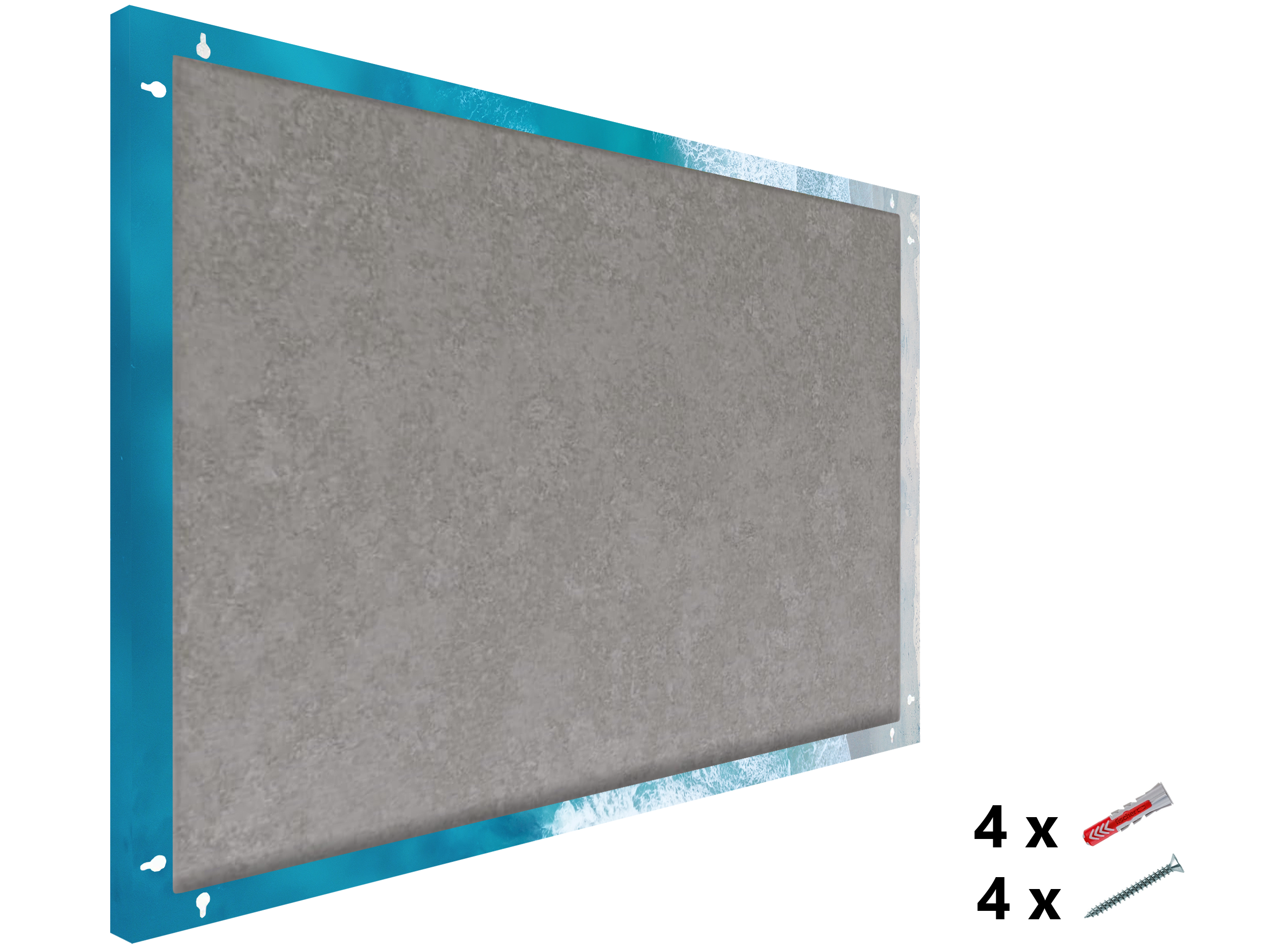 Magnetic Metal Board – Dry-Erase Wall Board & Strong Magnet Bulletin Board for Offices, Homes & Classrooms – Modern & Durable Wall Organizer : Rough sea