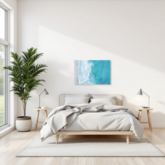 Magnetic Metal Board – Dry-Erase Wall Board & Strong Magnet Bulletin Board for Offices, Homes & Classrooms – Modern & Durable Wall Organizer : Rough sea