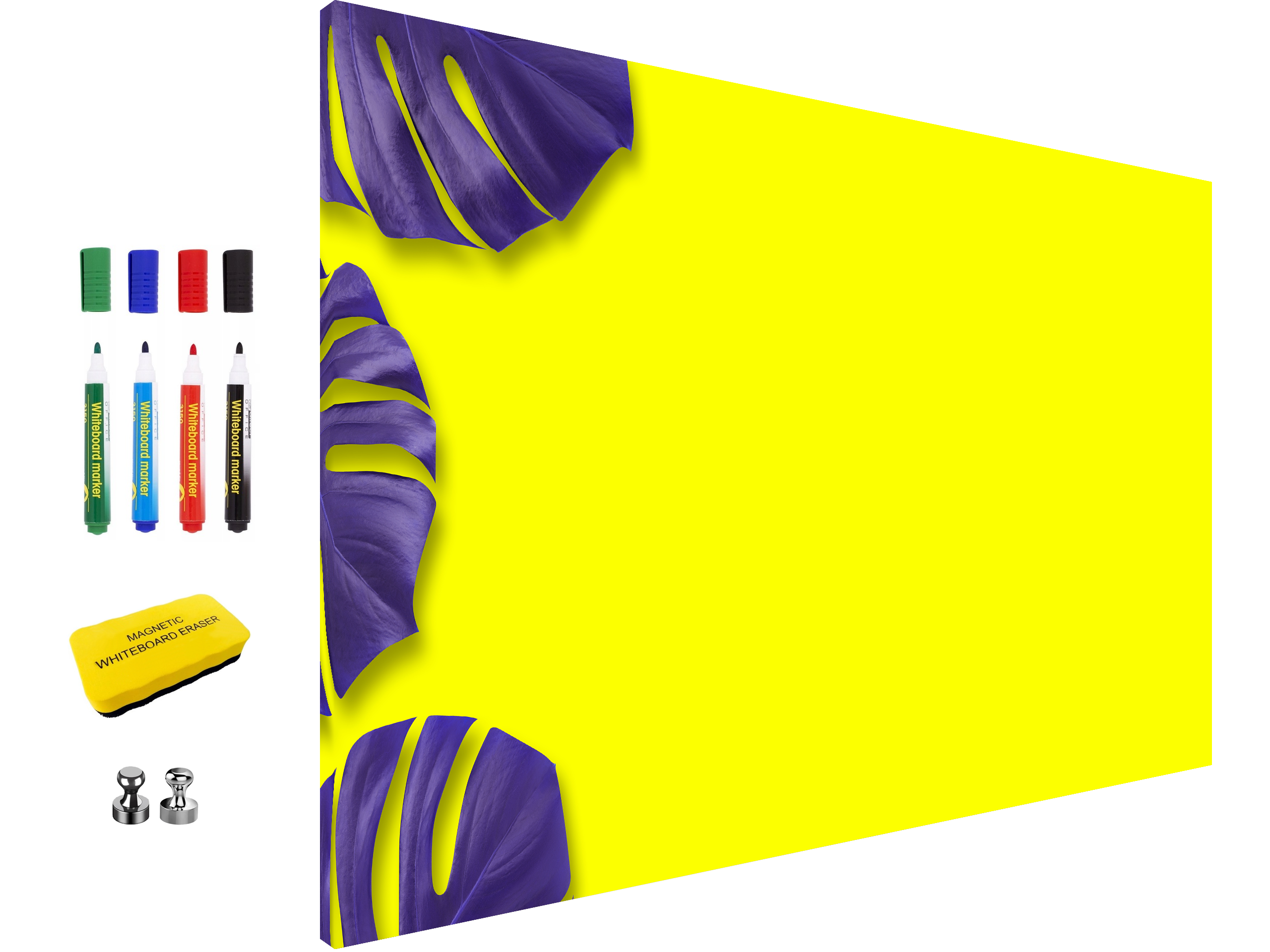 Tableau Blanc Métallique Moderne, Tableau Mémo Effaçable à Sec Design pour Bureau à Domicile