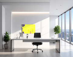 Tableau Blanc Métallique Moderne, Tableau Mémo Effaçable à Sec Design pour Bureau à Domicile