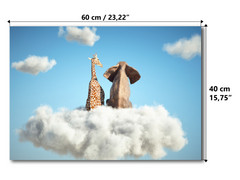 Magnetic Metal Board – Dry-Erase Wall Board & Strong Magnet Bulletin Board for Offices, Homes & Classrooms – Modern & Durable Wall Organizer : Cloud of Friendship