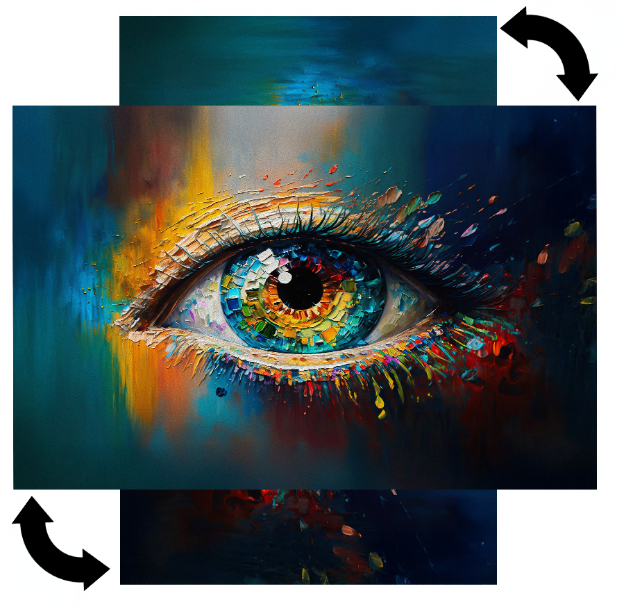 Magnetic Metal Board – Dry-Erase Wall Board & Strong Magnet Bulletin Board for Offices, Homes & Classrooms – Modern & Durable Wall Organizer : Multicolored Eye