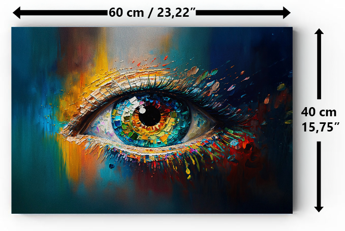 Magnetic Metal Board – Dry-Erase Wall Board & Strong Magnet Bulletin Board for Offices, Homes & Classrooms – Modern & Durable Wall Organizer : Multicolored Eye