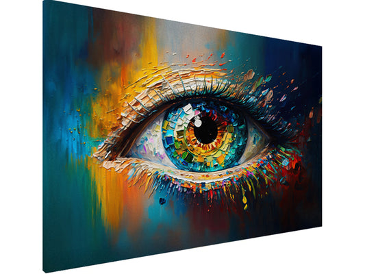 Magnetic Metal Board – Dry-Erase Wall Board & Strong Magnet Bulletin Board for Offices, Homes & Classrooms – Modern & Durable Wall Organizer : Multicolored Eye