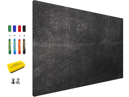 Concept Crystal ® 2-in-1 Magnetic Metal Whiteboard & Bulletin Board – Strong Magnet Board with Dry-Erase Surface for Notes, Schedules, & Photos – Ideal for Home & Office : Texture 159