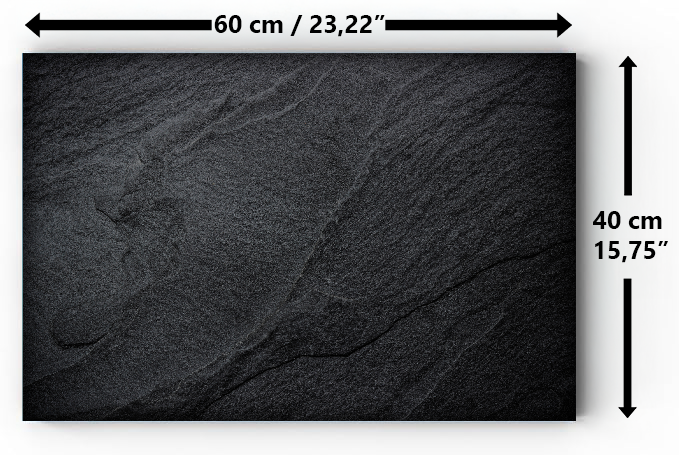 Magnetic Metal Board – Dry-Erase Wall Board & Strong Magnet Bulletin Board for Offices, Homes & Classrooms – Modern & Durable Wall Organizer : Dark granite