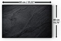 Magnetic Metal Board – Dry-Erase Wall Board & Strong Magnet Bulletin Board for Offices, Homes & Classrooms – Modern & Durable Wall Organizer : Dark granite