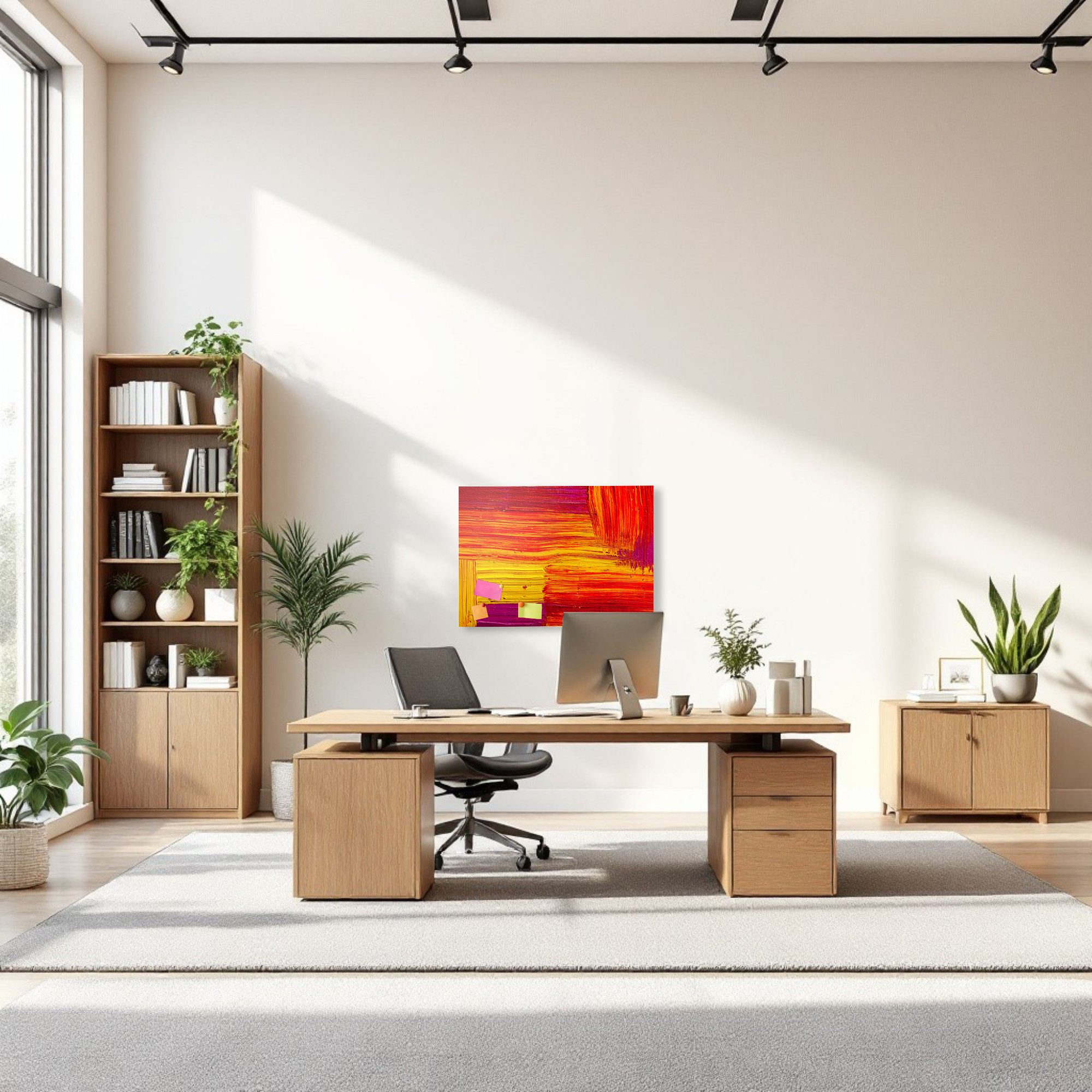 Magnetic Metal Board – Dry-Erase Wall Board & Strong Magnet Bulletin Board for Offices, Homes & Classrooms – Modern & Durable Wall Organizer : Abstract colour texture