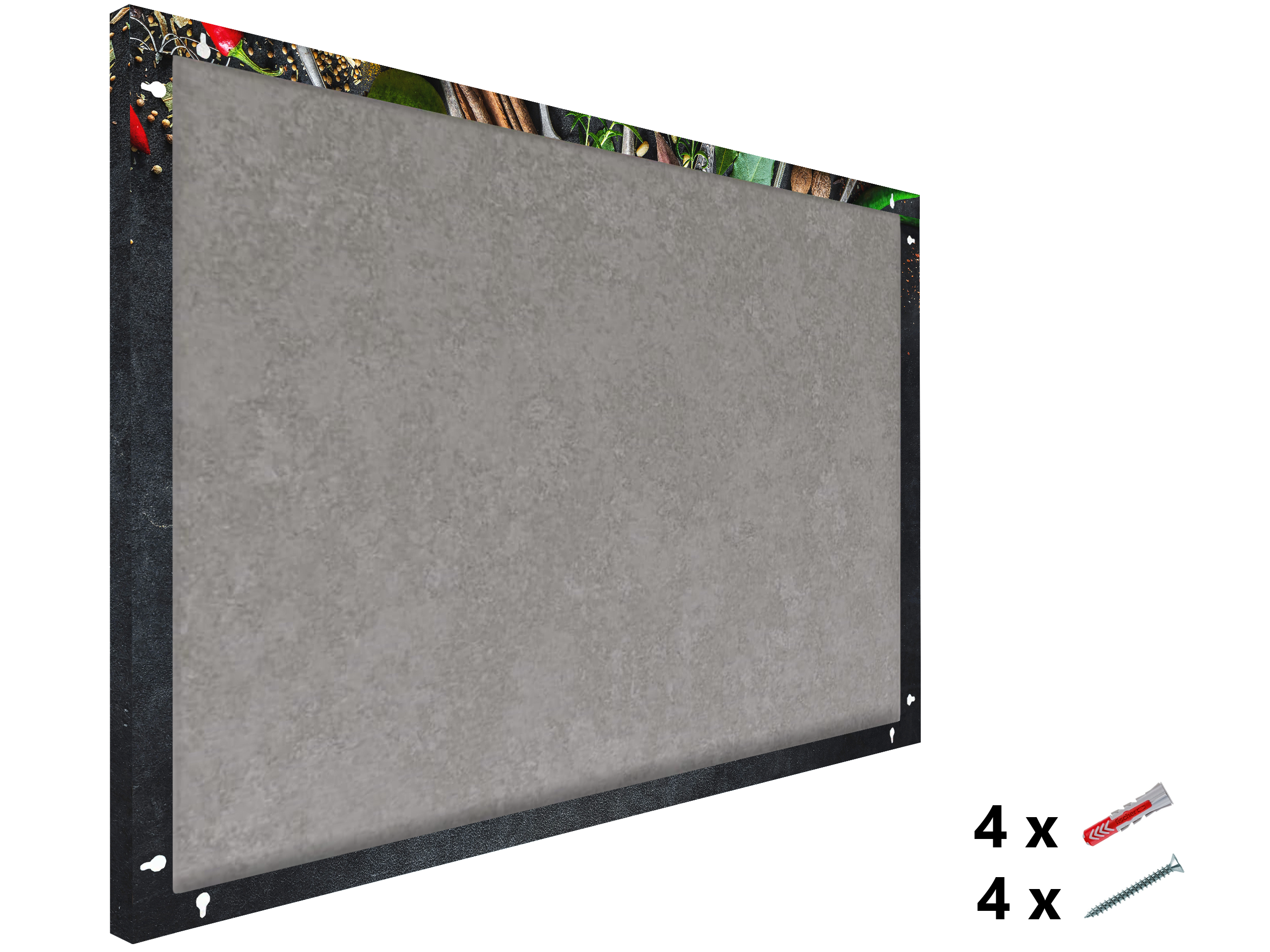 Magnetic Metal Board – Dry-Erase Wall Board & Strong Magnet Bulletin Board for Offices, Homes & Classrooms – Modern & Durable Wall Organizer : Herbs and spices