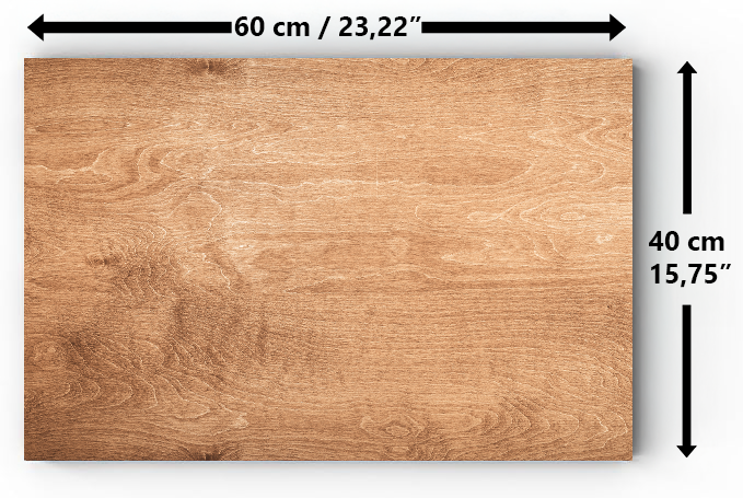 Magnetic Metal Board – Dry-Erase Wall Board & Strong Magnet Bulletin Board for Offices, Homes & Classrooms – Modern & Durable Wall Organizer : Light wood panel