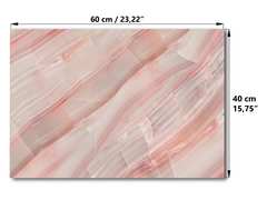 Concept Crystal ® 2-in-1 Magnetic Metal Whiteboard & Bulletin Board – Strong Magnet Board with Dry-Erase Surface for Notes, Schedules, & Photos – Ideal for Home & Office : Carrara pink marble