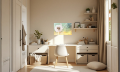 Magnetic Metal Board – Dry-Erase Wall Board & Strong Magnet Bulletin Board for Offices, Homes & Classrooms – Modern & Durable Wall Organizer : Dandelion