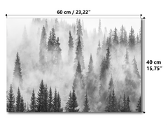 Magnetic Metal Board – Dry-Erase Wall Board & Strong Magnet Bulletin Board for Offices, Homes & Classrooms – Modern & Durable Wall Organizer : Foggy forest