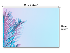 Magnetic Metal Board – Dry-Erase Wall Board & Strong Magnet Bulletin Board for Offices, Homes & Classrooms – Modern & Durable Wall Organizer : Tropical leaves