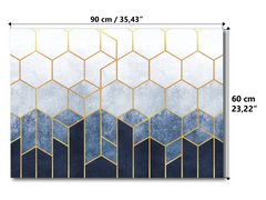 Magnetic Metal Board – Dry-Erase Wall Board & Strong Magnet Bulletin Board for Offices, Homes & Classrooms – Modern & Durable Wall Organizer : Geometric abstraction