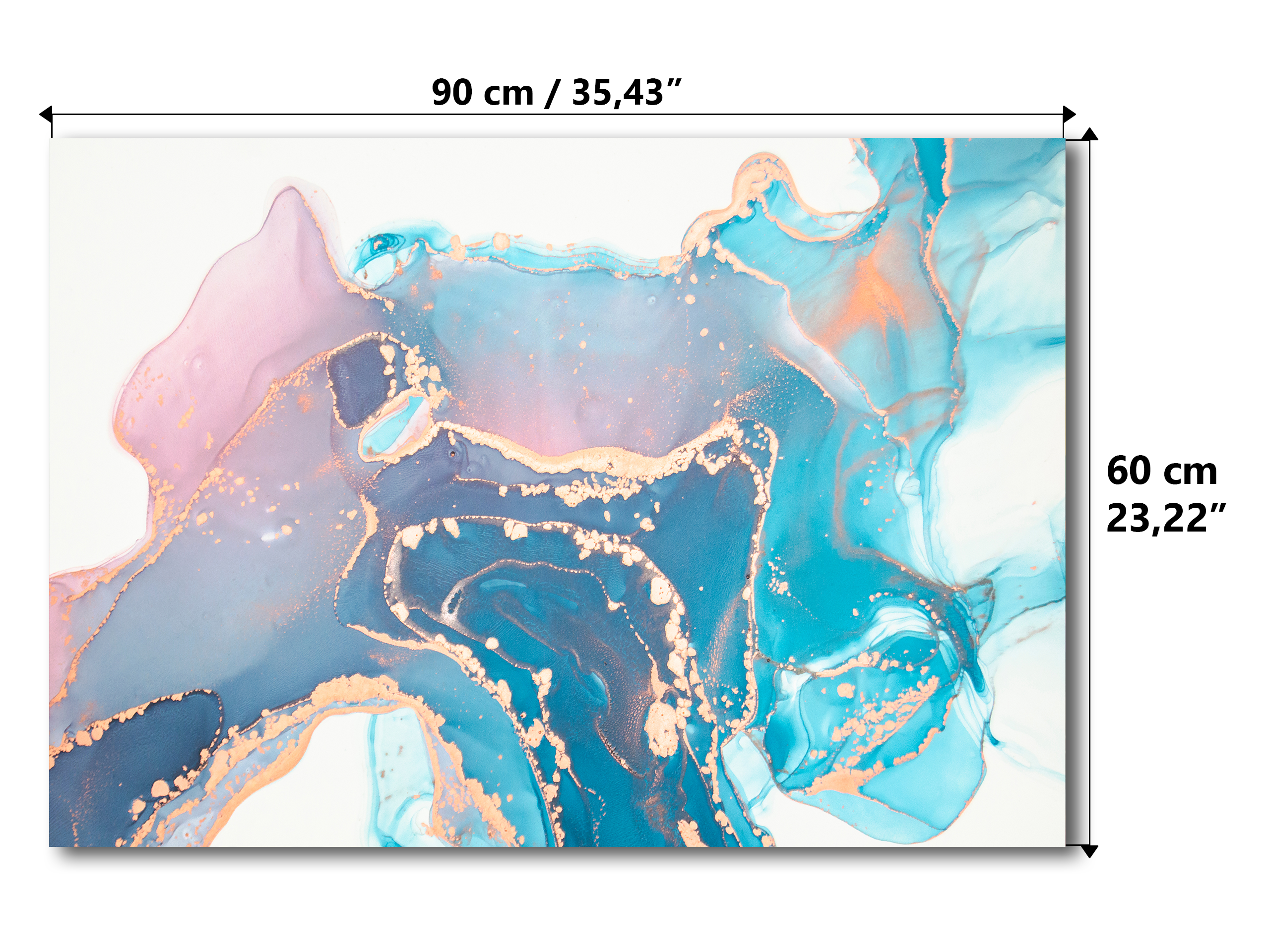 Magnetic Metal Board – Dry-Erase Wall Board & Strong Magnet Bulletin Board for Offices, Homes & Classrooms – Modern & Durable Wall Organizer : Liquid colours 2