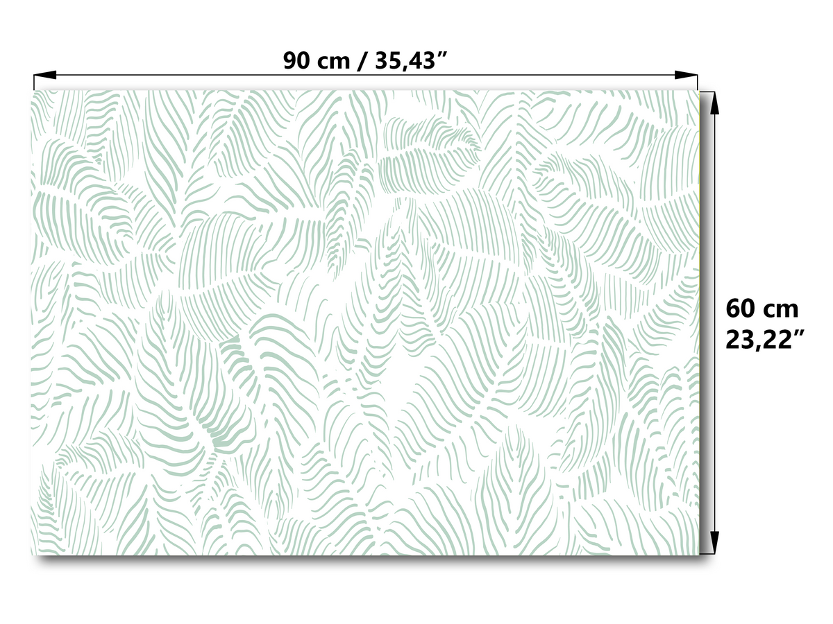 Concept Crystal ® 2-in-1 Magnetic Metal Whiteboard & Bulletin Board – Strong Magnet Board with Dry-Erase Surface for Notes, Schedules, & Photos – Ideal for Home & Office : Abstract leave background