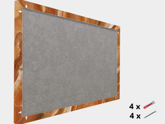 Concept Crystal ® Magnetic Metal Board – Dry-Erase Wall Board & Strong Magnet Bulletin Board for Offices, Homes & Classrooms – Modern & Durable Wall Organizer : Amber Marble